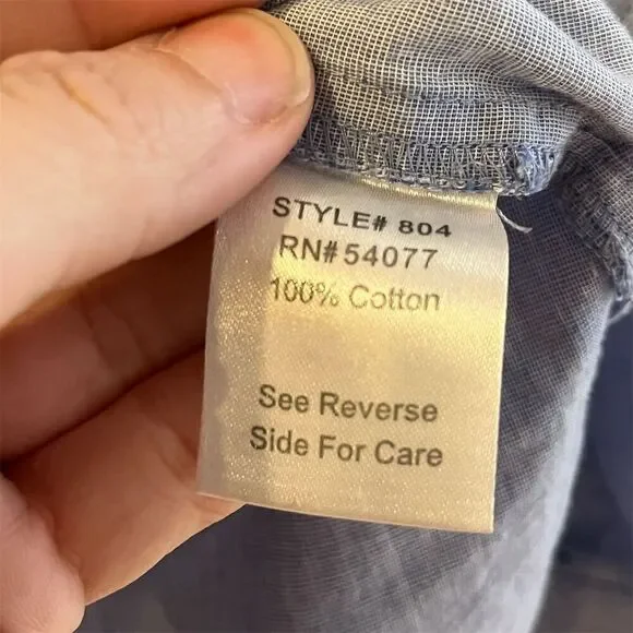 CAbi Women's M Blue Pintucked Button-Up Tunic Shirt Long Sleeve Casual - Picture 4 of 7